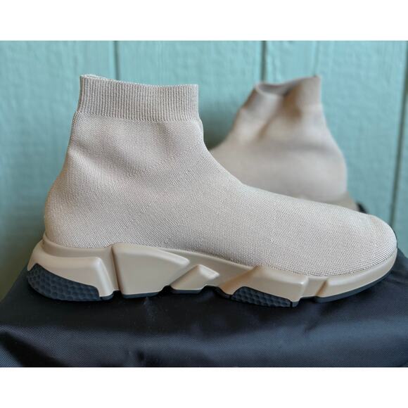 NEW Balenciaga \'Speed Graffiti\' Sock Sneakers Gray Mens 13 MSRP $895 main image 6